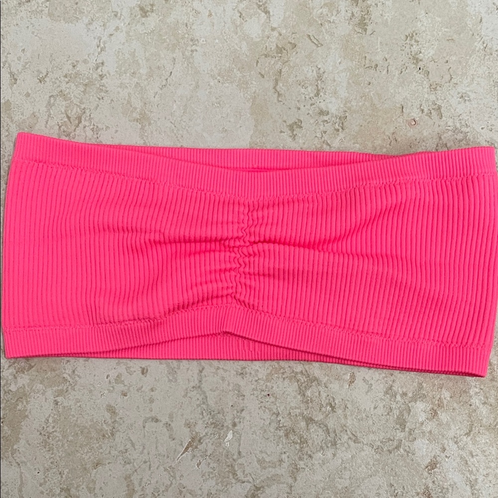 Aerie Bright Pink Ribbed Top